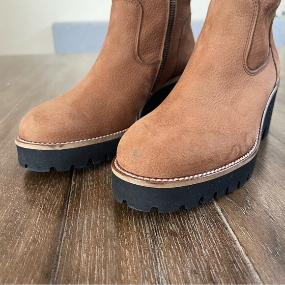 Paul Green NEWBURY Suede Wedge Boots BROWN PLATFORM CHUNKY Women’s 5.5 - Picture 5 of 10